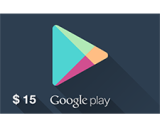 Google Play Gift Card 15$