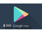 Google Play Gift Card 200$