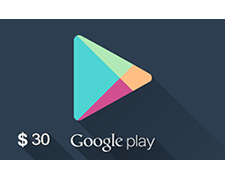 Google Play Gift Card 30$