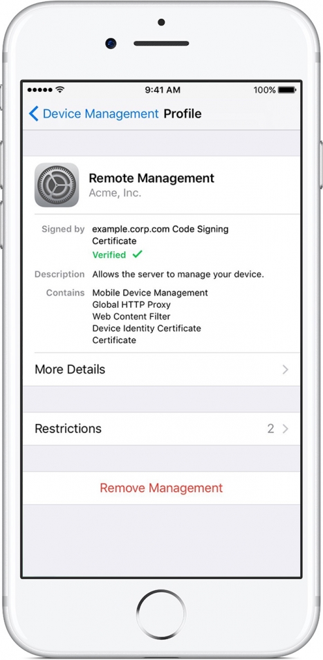 apple mac remote management